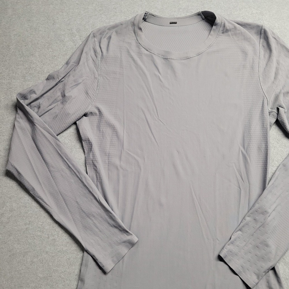 Lululemon Running Gym Long Sleeve Crewneck Shirt Grey Womens Size 6 - Picture 3 of 7